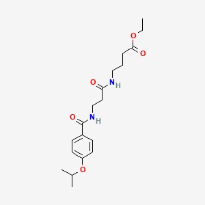 ethyl 4-{[N-(4-isopropoxybenzoyl)-beta-alanyl]amino}butanoate
