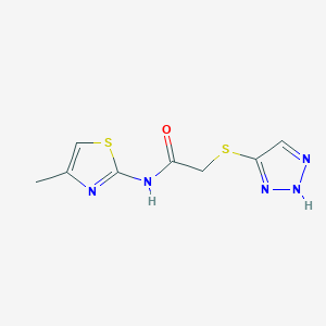 N-(4-methyl-1,3-thiazol-2-yl)-2-(1H-1,2,3-triazol-5-ylsulfanyl)acetamide
