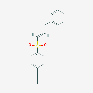 1-Tert-butyl-4-[(3-phenyl-1-propenyl)sulfonyl]benzene