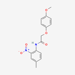 molecular formula C16H16N2O5 B4985108 2-(4-methoxyphenoxy)-N-(4-methyl-2-nitrophenyl)acetamide 