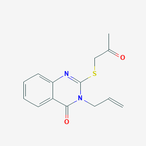 molecular formula C14H14N2O2S B498511 2-(2-Oxopropylsulfanyl)-3-prop-2-enylquinazolin-4-one CAS No. 749215-02-9