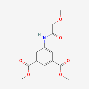 molecular formula C13H15NO6 B4985121 dimethyl 5-[(methoxyacetyl)amino]isophthalate 