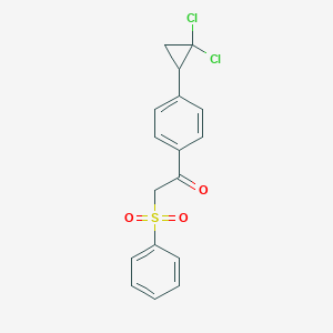 1-[4-(2,2-Dichlorocyclopropyl)phenyl]-2-(phenylsulfonyl)ethanone