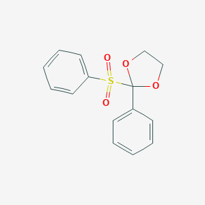 molecular formula C15H14O4S B498514 2-Phenyl-2-(phenylsulfonyl)-1,3-dioxolane 