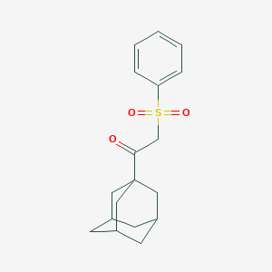 molecular formula C18H22O3S B498515 1-(1-Adamantyl)-2-(phenylsulfonyl)ethanone CAS No. 67886-39-9