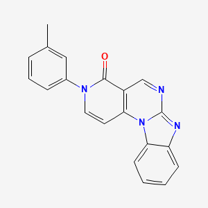 molecular formula C20H14N4O B4985184 3-(3-methylphenyl)pyrido[3',4':5,6]pyrimido[1,2-a]benzimidazol-4(3H)-one 