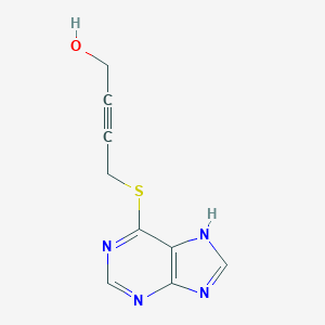 molecular formula C9H8N4OS B498523 4-(9H-purin-6-ylsulfanyl)-2-butyn-1-ol CAS No. 914358-01-3
