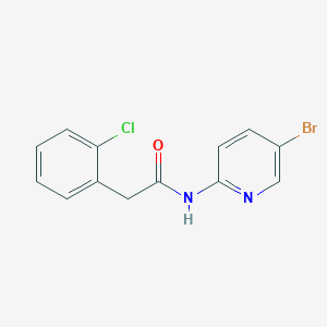 N-(5-bromo-2-pyridinyl)-2-(2-chlorophenyl)acetamide