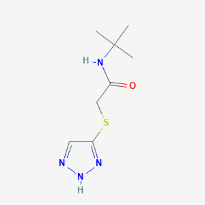 molecular formula C8H14N4OS B498531 N-(tert-butyl)-2-(1H-1,2,3-triazol-5-ylsulfanyl)acetamide 