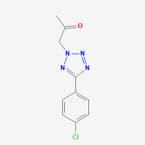 molecular formula C10H9ClN4O B498532 1-[5-(4-chlorophenyl)-2H-tetraazol-2-yl]acetone 