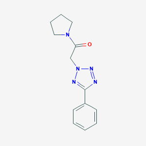 molecular formula C13H15N5O B498533 2-[2-oxo-2-(1-pyrrolidinyl)ethyl]-5-phenyl-2H-tetraazole CAS No. 923767-57-1
