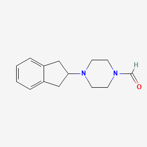 molecular formula C14H18N2O B4985360 4-(2,3-dihydro-1H-inden-2-yl)-1-piperazinecarbaldehyde 