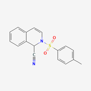 molecular formula C17H14N2O2S B4985456 2-[(4-methylphenyl)sulfonyl]-1,2-dihydro-1-isoquinolinecarbonitrile CAS No. 3340-68-9