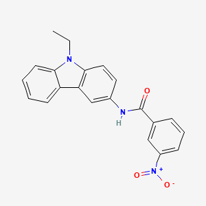 molecular formula C21H17N3O3 B4985466 N-(9-ethyl-9H-carbazol-3-yl)-3-nitrobenzamide 