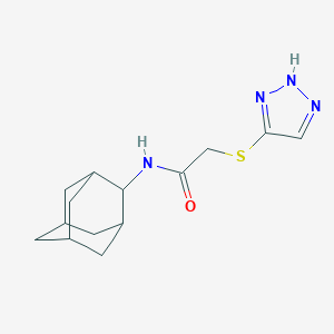 molecular formula C14H20N4OS B498547 N-(2-adamantyl)-2-(1H-1,2,3-triazol-5-ylsulfanyl)acetamide 