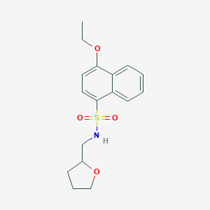 molecular formula C17H21NO4S B498549 4-ethoxy-N-(oxolan-2-ylmethyl)naphthalene-1-sulfonamide CAS No. 447410-62-0