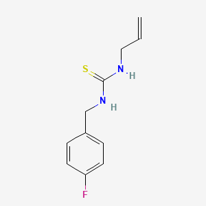 molecular formula C11H13FN2S B4985507 N-allyl-N'-(4-fluorobenzyl)thiourea CAS No. 61290-92-4