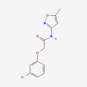 molecular formula C12H11BrN2O3 B4985514 2-(3-bromophenoxy)-N-(5-methyl-3-isoxazolyl)acetamide 