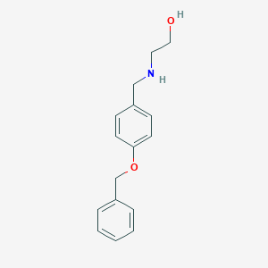 molecular formula C16H19NO2 B498552 2-{[4-(Benzyloxy)benzyl]amino}ethanol 