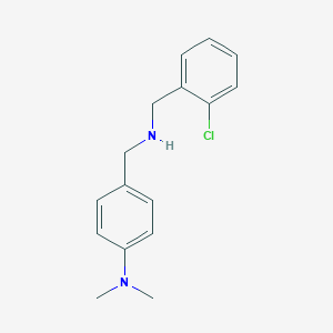 molecular formula C16H19ClN2 B498553 N-(2-chlorobenzyl)-N-[4-(dimethylamino)benzyl]amine 