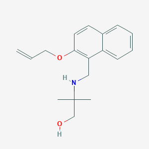 molecular formula C18H23NO2 B498554 2-({[2-(Allyloxy)-1-naphthyl]methyl}amino)-2-methyl-1-propanol 
