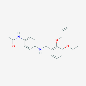 molecular formula C20H24N2O3 B498555 N-(4-{[2-(allyloxy)-3-ethoxybenzyl]amino}phenyl)acetamide 
