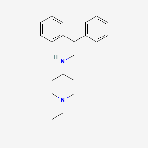 molecular formula C22H30N2 B4985554 N-(2,2-diphenylethyl)-1-propyl-4-piperidinamine 