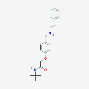 molecular formula C21H28N2O2 B498556 N-tert-butyl-2-(4-{[(2-phenylethyl)amino]methyl}phenoxy)acetamide 