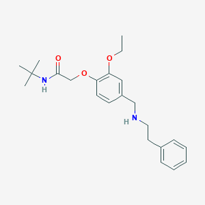 N-tert-butyl-2-[2-ethoxy-4-[(2-phenylethylamino)methyl]phenoxy]acetamide