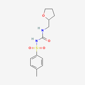 molecular formula C13H18N2O4S B4985598 4-methyl-N-{[(tetrahydro-2-furanylmethyl)amino]carbonyl}benzenesulfonamide 