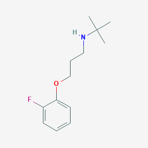 molecular formula C13H20FNO B4985608 N-(tert-butyl)-3-(2-fluorophenoxy)-1-propanamine 
