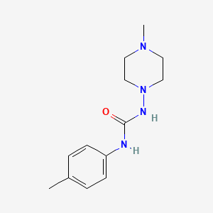 molecular formula C13H20N4O B4985614 N-(4-methylphenyl)-N'-(4-methyl-1-piperazinyl)urea 