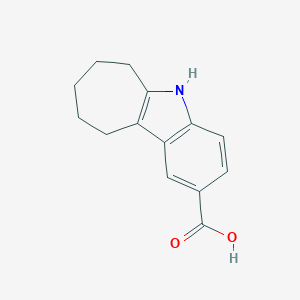 molecular formula C14H15NO2 B498563 5,6,7,8,9,10-Hexahydrocyclohepta[b]indole-2-carboxylic acid CAS No. 885461-48-3