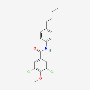 molecular formula C18H19Cl2NO2 B4985681 N-(4-butylphenyl)-3,5-dichloro-4-methoxybenzamide 