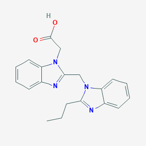 molecular formula C20H20N4O2 B498570 {2-[(2-propyl-1H-benzimidazol-1-yl)methyl]-1H-benzimidazol-1-yl}acetic acid 