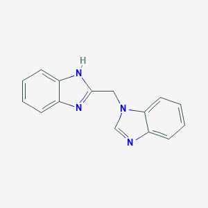 molecular formula C15H12N4 B498573 1-(1H-benzimidazol-2-ylmethyl)-1H-benzimidazole 