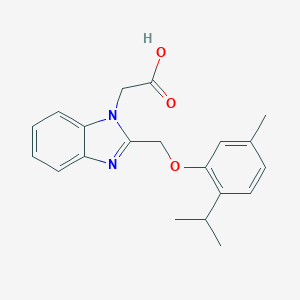 {2-[(2-isopropyl-5-methylphenoxy)methyl]-1H-benzimidazol-1-yl}acetic acid