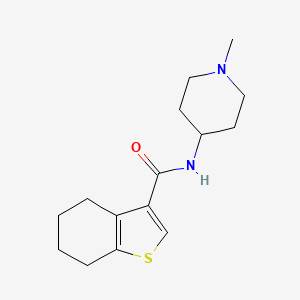 molecular formula C15H22N2OS B4985749 N-(1-methyl-4-piperidinyl)-4,5,6,7-tetrahydro-1-benzothiophene-3-carboxamide 