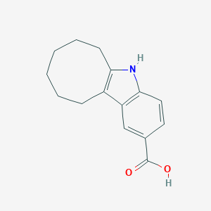 molecular formula C15H17NO2 B498577 6,7,8,9,10,11-hexahydro-5H-cycloocta[b]indole-2-carboxylic acid 