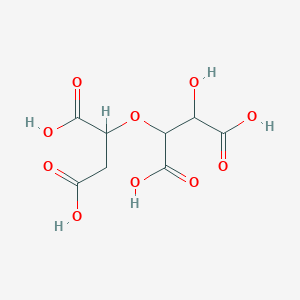 molecular formula C8H10O10 B049858 Butanedioic acid, 2-(1,2-dicarboxyethoxy)-3-hydroxy- CAS No. 111451-14-0