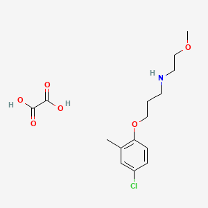 molecular formula C15H22ClNO6 B4985821 [3-(4-chloro-2-methylphenoxy)propyl](2-methoxyethyl)amine oxalate 