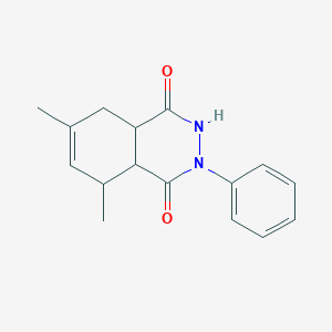 molecular formula C16H18N2O2 B4985835 6,8-dimethyl-2-phenyl-2,3,4a,5,8,8a-hexahydro-1,4-phthalazinedione 