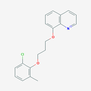 molecular formula C19H18ClNO2 B4985865 8-[3-(2-chloro-6-methylphenoxy)propoxy]quinoline 