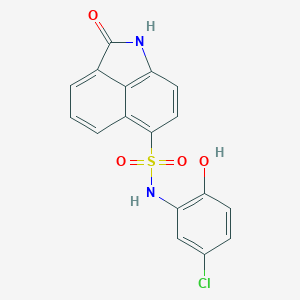 molecular formula C17H11ClN2O4S B498592 N-(5-chloro-2-hydroxyphenyl)-2-oxo-1,2-dihydrobenzo[cd]indole-6-sulfonamide CAS No. 920114-50-7