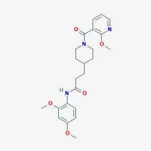 N-(2,4-dimethoxyphenyl)-3-{1-[(2-methoxy-3-pyridinyl)carbonyl]-4-piperidinyl}propanamide