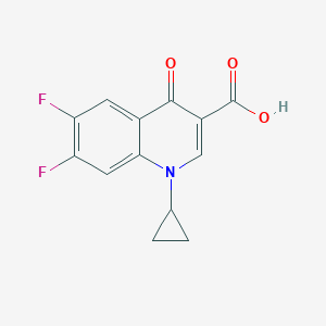 molecular formula C13H9F2NO3 B049860 1-环丙基-6,7-二氟-1,4-二氢-4-氧喹啉-3-羧酸 CAS No. 93107-30-3