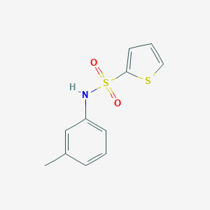molecular formula C11H11NO2S2 B498600 N-(3-methylphenyl)thiophene-2-sulfonamide 