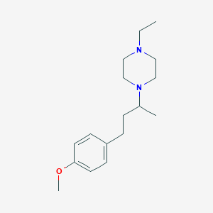 1-ethyl-4-[3-(4-methoxyphenyl)-1-methylpropyl]piperazine