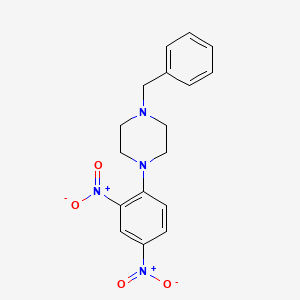 molecular formula C17H18N4O4 B4986014 1-benzyl-4-(2,4-dinitrophenyl)piperazine 