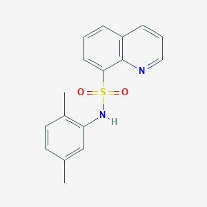 molecular formula C17H16N2O2S B498606 N-(2,5-dimethylphenyl)quinoline-8-sulfonamide 